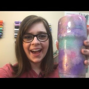 How to use Alcohol Inks and Alcohol Inks on Tumblers | Cheap and Easy Cricut Craft