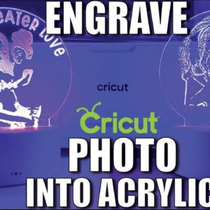 CRICUT MAKER | HOW TO CONVERT PHOTO TO SVG & ENGRAVE ACRYLIC USING FILL LINES IN DESIGN SPACE