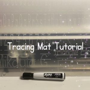 Tracing Mat Tutorial using Cricut and Chopping/Cutting Board for Dollar Tree. Great learning tool.