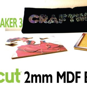 Craft-Tea Talk Tuesday | CRICUT TEST | Cut 2mm MDF Wood board | Making a puzzle | Hotfix Rhinestones