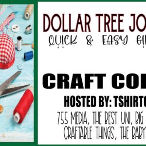 Craft Collab | Gift Ideas | Cricut & Dollar Tree Journal & Epoxy Pen | Hosted by @TshirtChick​