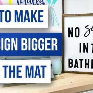 😎 How to Make the Sign Bigger Than the Mat  | DIY Farmhouse Bathroom Signs