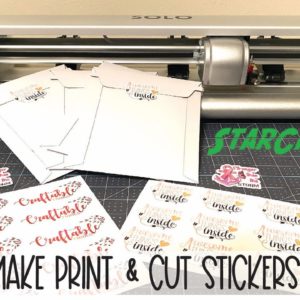 StarCraft Solo : How to Make Print then Cut Stickers and Labels | StarCraft Create | Step-by-Step