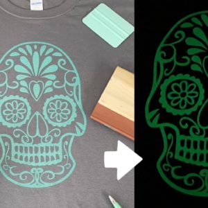 How to Screen Print Glow in The Dark T-Shirt with Cricut | DIY Halloween Shirt Cricut