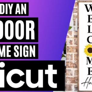 🤩How to Make an Outdoor Welcome Sign With Cricut | DIY Homedecor With Cricut