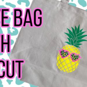 How to Layer Heat Transfer Vinyl (Iron On) on a Tote Bag Tutorial with Cricut | Tote Bag with Cricut