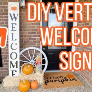 How to Make DIY Welcome Porch Signs with Cricut | DIY Fall Signs for Porch Using Cricut