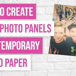 🔥 How to Create Wood Photo Panels with Temporary Tattoo Paper