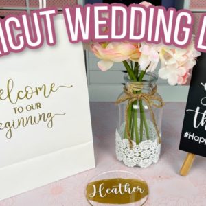 3 Easy Wedding DIYs to Make With a Cricut