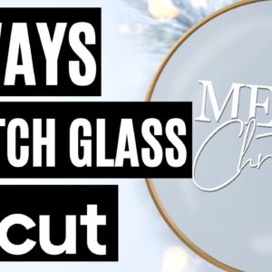 ✌️2 Of The Best Ways To Etch Glass At Home | Glass Etching With Cricut