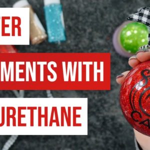 💖 Glitter Ornaments With Polyurethane | Christmas Glitter Ornaments