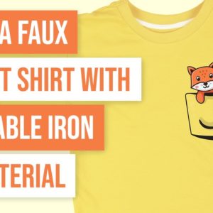 😊 How to Make a Faux Pocket Shirt with Printable Iron On Material