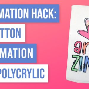 ❤️ Sublimation Hack DIY Cotton Sublimation with Polycrylic