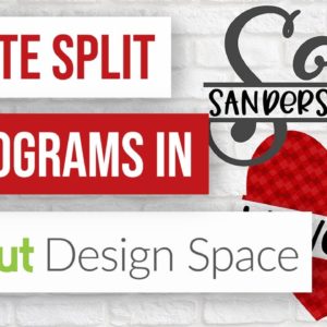 🌟 How to Create Split Letter Monogram Designs in Cricut Design Space