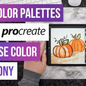 🌈 How to use Color Palettes in Procreate and use Color Harmony