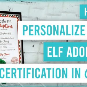 🧝 Personalized Elf Adoption Certificate Using a Canva Template