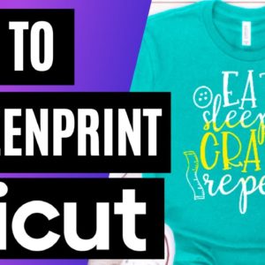 🥰How To Screen Print With Vinyl & Cricut | Screen Printing With Cricut