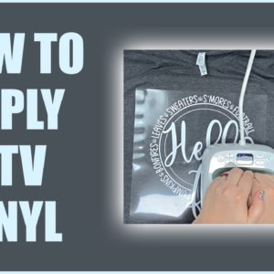 🤩 How to Apply HTV Vinyl With A Cricut EasyPress | Fall HTV Shirt Idea