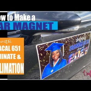 DIY Car Magnet with Oracal 651, Laminate Sheet & Sublimation | How to Sublimate a Car Magnet | Hack