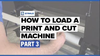 How to Load Material into a Print and Cut Machine | Roland® TrueVIS™ SG2-300 Part 3