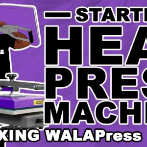 What Heat Press Should I Start With? (Unboxing The Walapress 15x15 Heat Press With Slide Out Drawer)