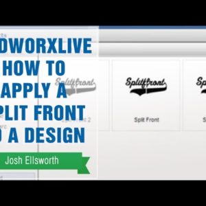 CadWorxLive How to Apply a Split Front to a Design