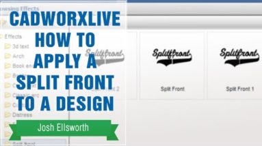 CadWorxLive How to Apply a Split Front to a Design