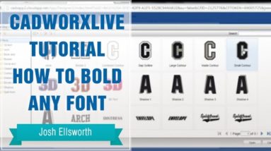 CadWorxLive Tutorial How to Bold Any Font