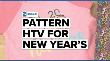 Create Your Own 2020 New Years Tshirt with Patterned HTV