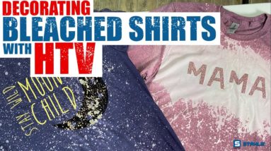 Decorating Bleached Shirts with HTV | Create Bleached Tees at Home