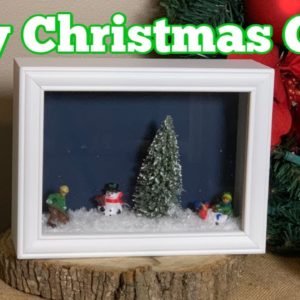 DIY Christmas Shadow Box | Easy Christmas Craft