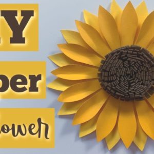 DIY Easy Paper Sunflower | Wedding Decorations