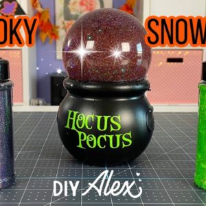 DIY Halloween Snow Globe | Cricut Halloween Projects