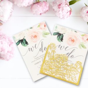 DIY Wedding Invitations with Cricut | Print then Cut