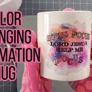 How to Make Color Changing Sublimation Photo Mug using Cricut Mug Press Tutorial