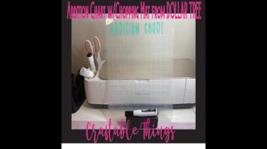 How to make a Dry Erase Tracing Mat/Addition Chart  Using Cricut and Dollar Tree Chopping Mat