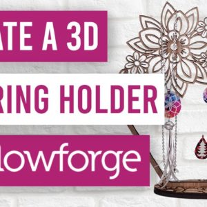 ⚡ Glowforge Project How to Cut and Assemble an Earring Holder