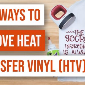 ✌️TWO WAYS to Remove Heat Transfer Vinyl (HTV)