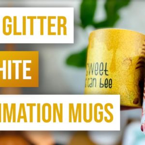 ✨ Gold Glitter VS White Sublimation Mugs