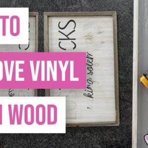 ✨ How To Remove Vinyl From Wood