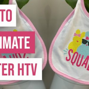 ✨ How To Sublimate Glitter HTV