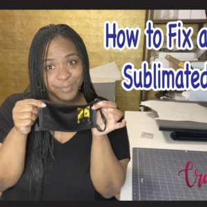 How to Fix a Ruined Sublimated Mask with Sublimation, Cricut and Heat Transfer Vinyl (HTV)