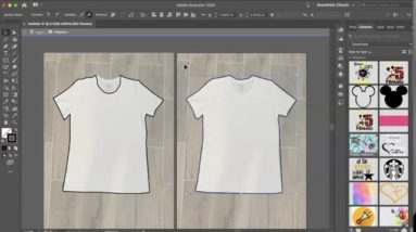 Creating/Making a T Shirt Template in Illustrator for Sublimation, HTV Iron-on, Screen Print Design