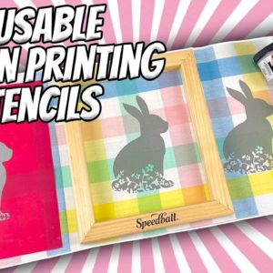 How to Screen Print with a Reusable Stencil Using Speedball Speed Screens | Screen Printing Tutorial