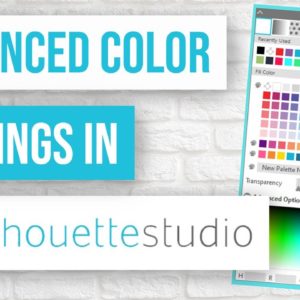 🌈 How to Use Advanced Color Settings in Silhouette Studio