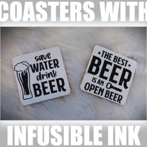 🍵 How To Make Coasters With Cricut Joy and Infusible ink