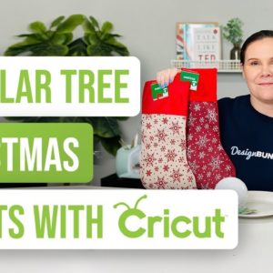 🎅🏼 5 Dollar Tree Christmas Crafts with Cricut