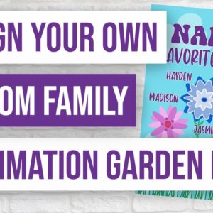 🏁 Design Your Own Custom Family Sublimation Garden Flag