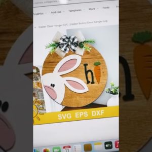 🐰 Easter Door Hanger With Glowforge