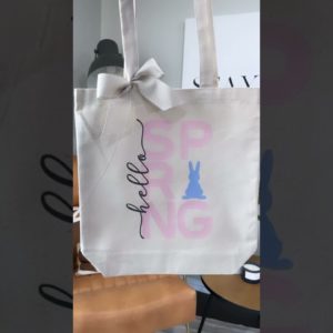 🐰 Layer HTV with Cricut - Easter Tote With Cricut